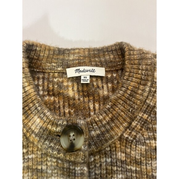 Madewell Space-Dyed Winstead Cardigan knit Sweater size xsmall - Picture 2 of 10